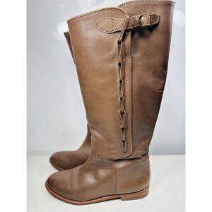 Anthropologie Candela Leather Brown Riding Boots 9